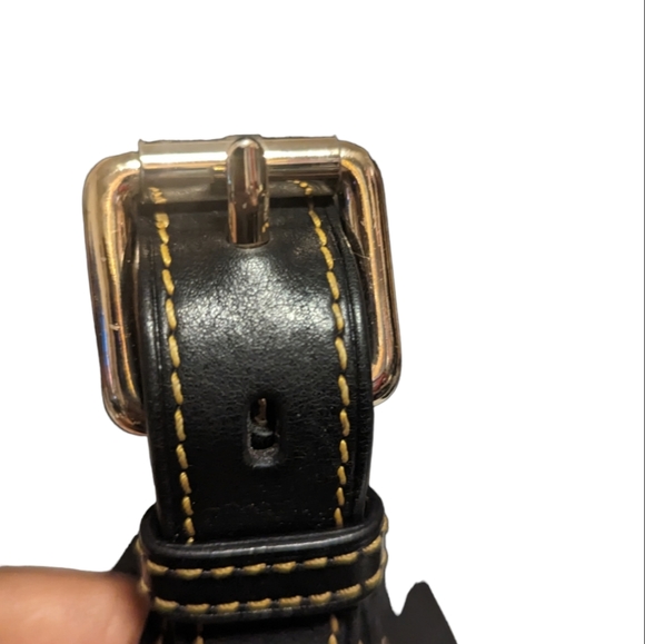 Authentic Vintage Dooney & Bourke Leather Logo Lock Shoulder Bag - Picture 9 of 17